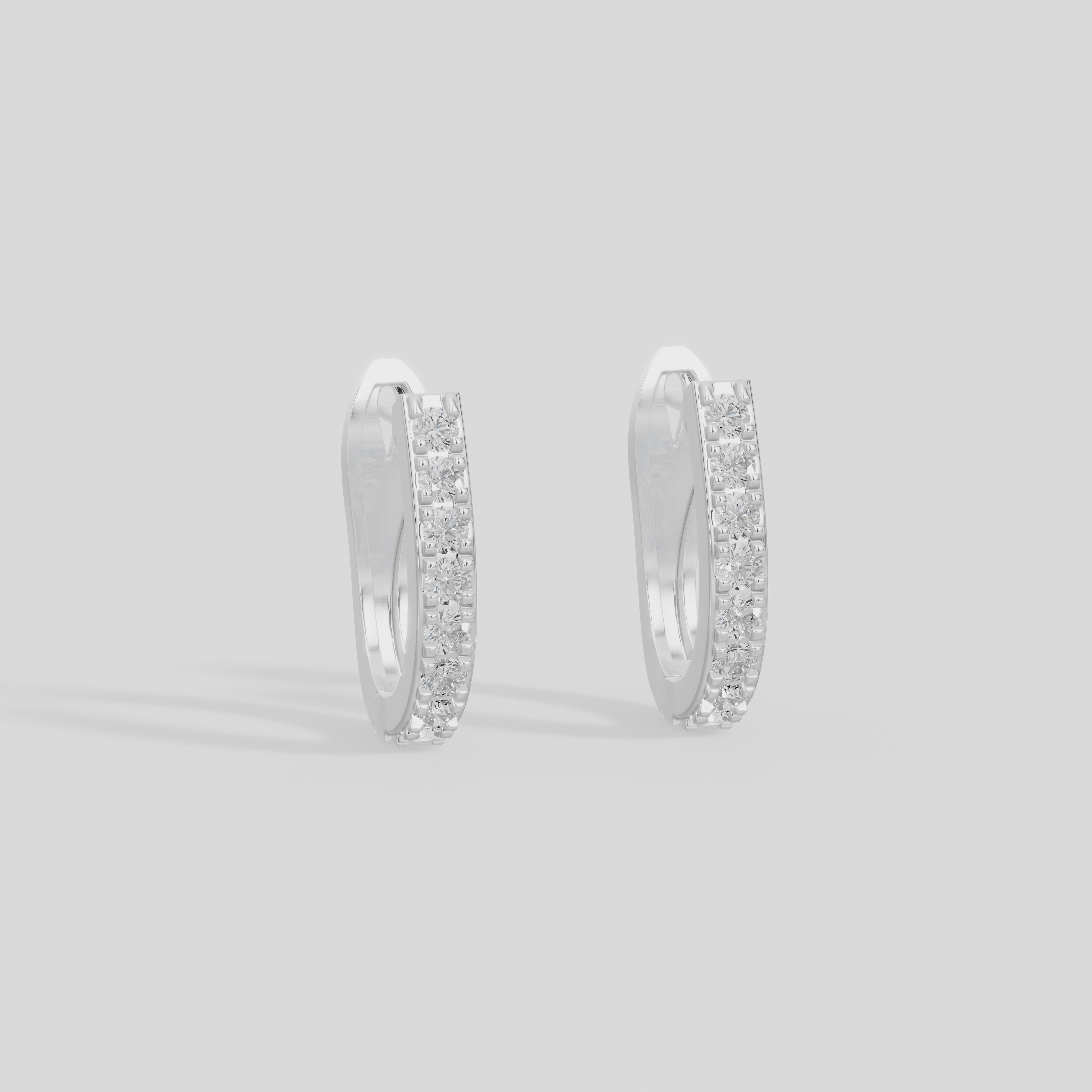 Sorae Hoops Lab Diamond Earrings