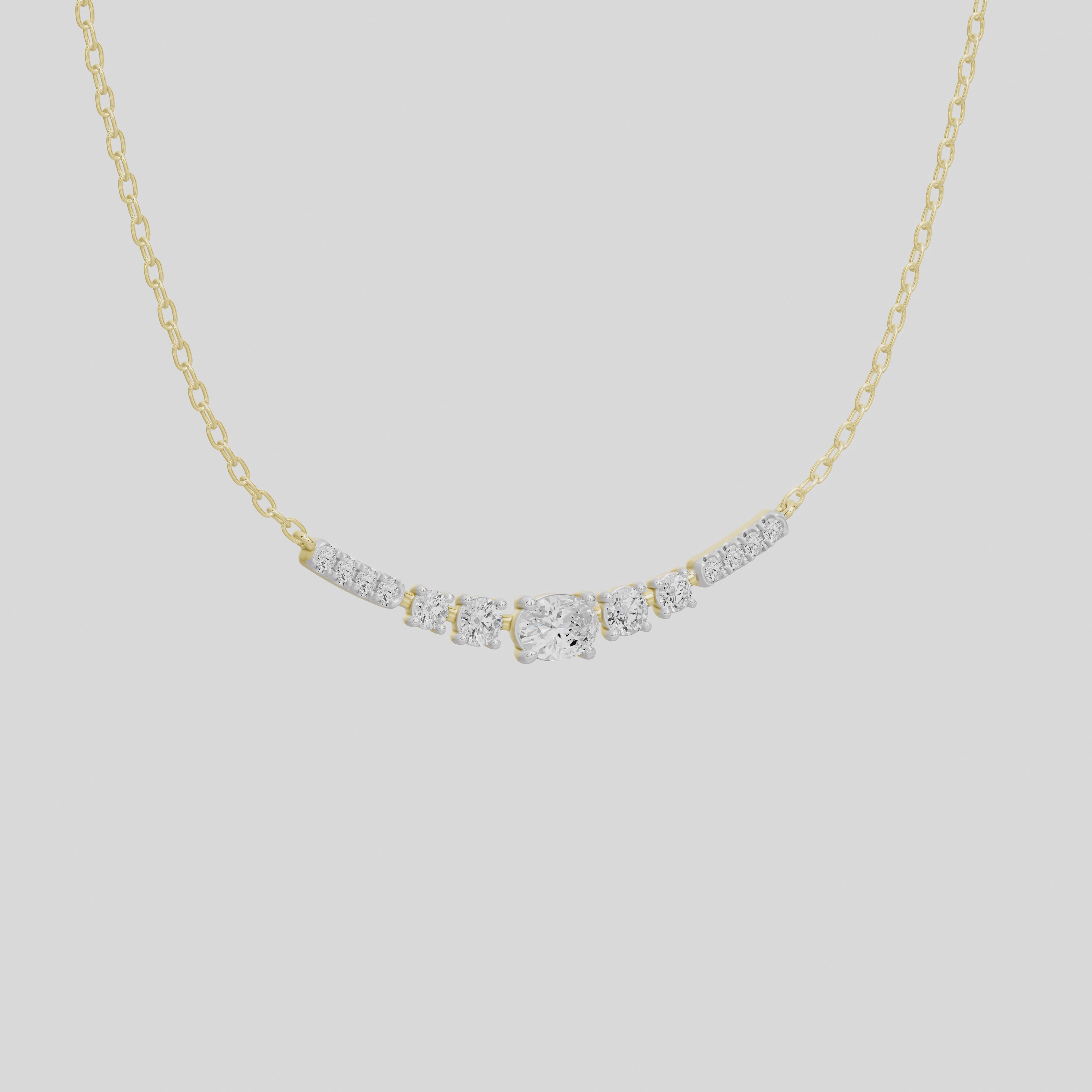 Nell Sleek Lab Diamond Pendant
