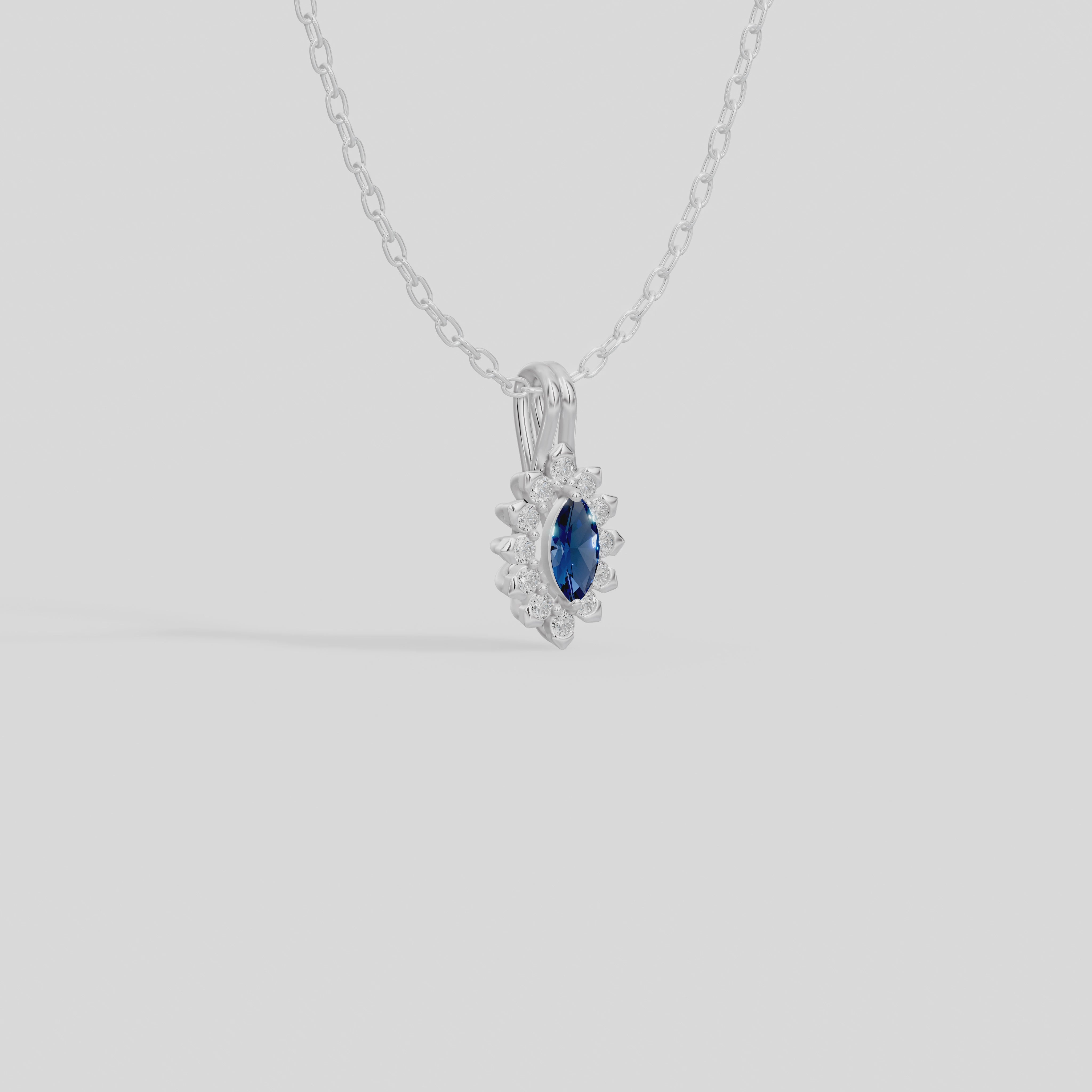 Midnight Serene- Lab Diamond Pendant
