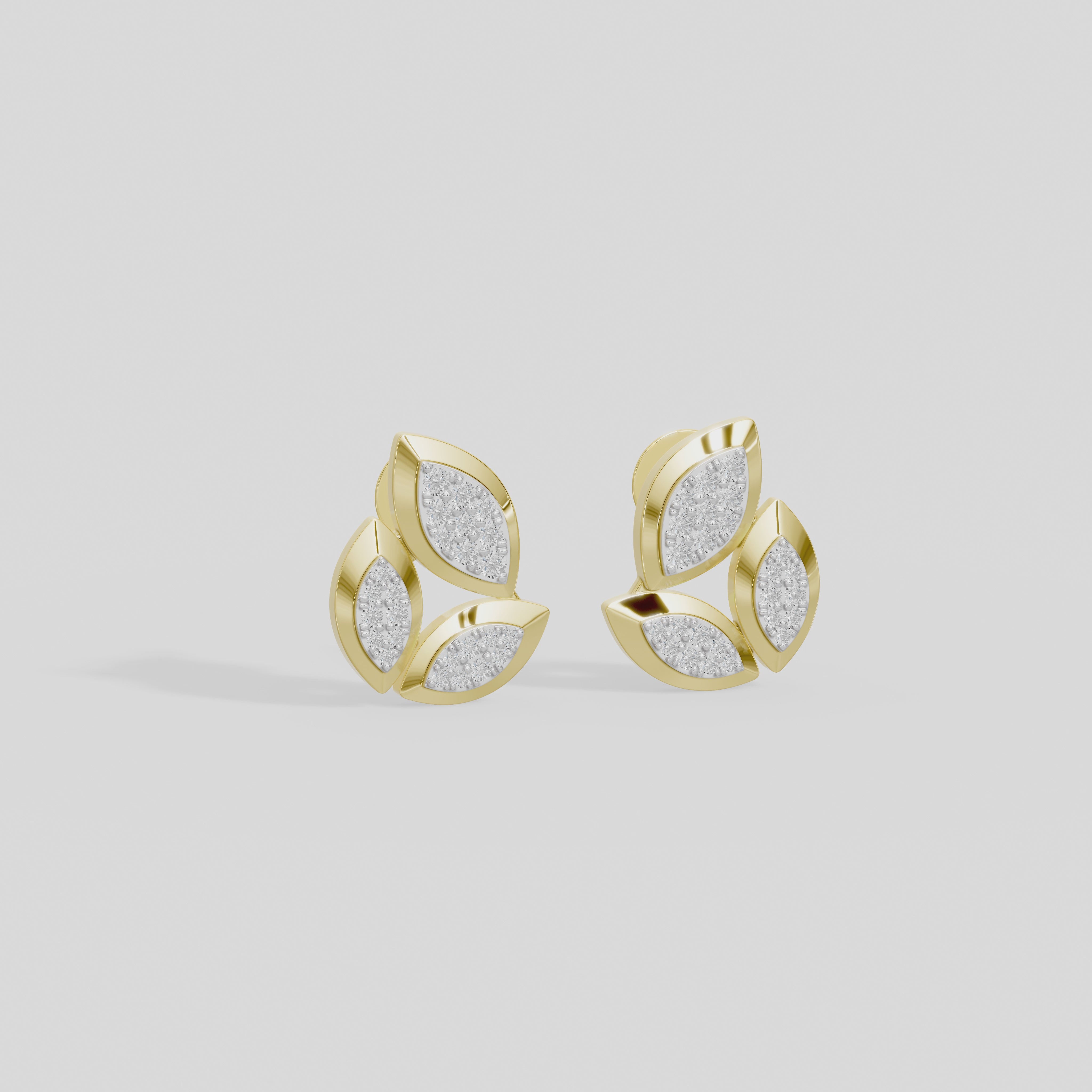 Petal Drift - Lab Diamond Earrings