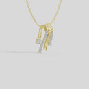 Slender Fall- Lab Diamond Pendant