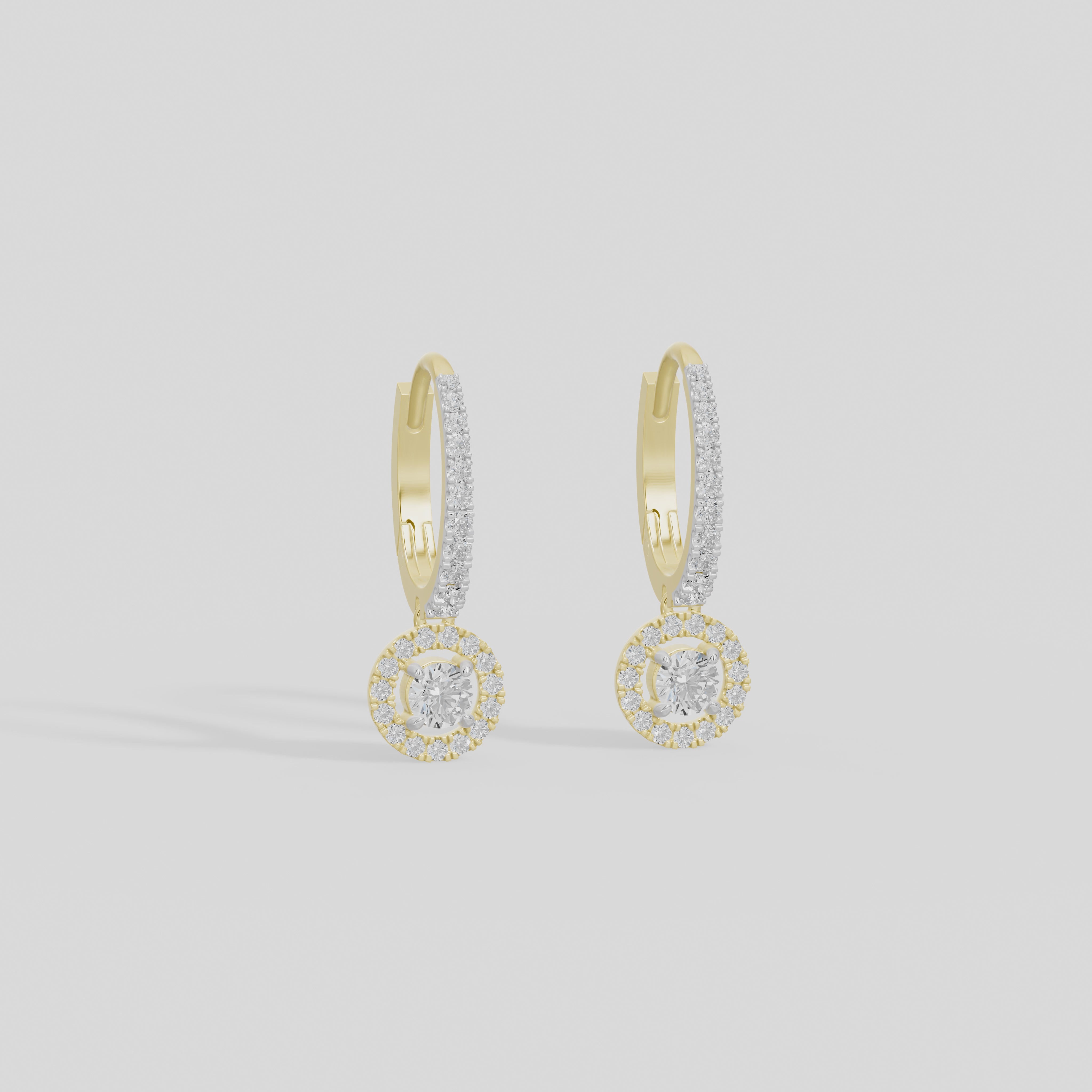 Siena dangle Ring Lab Diamond Earrings