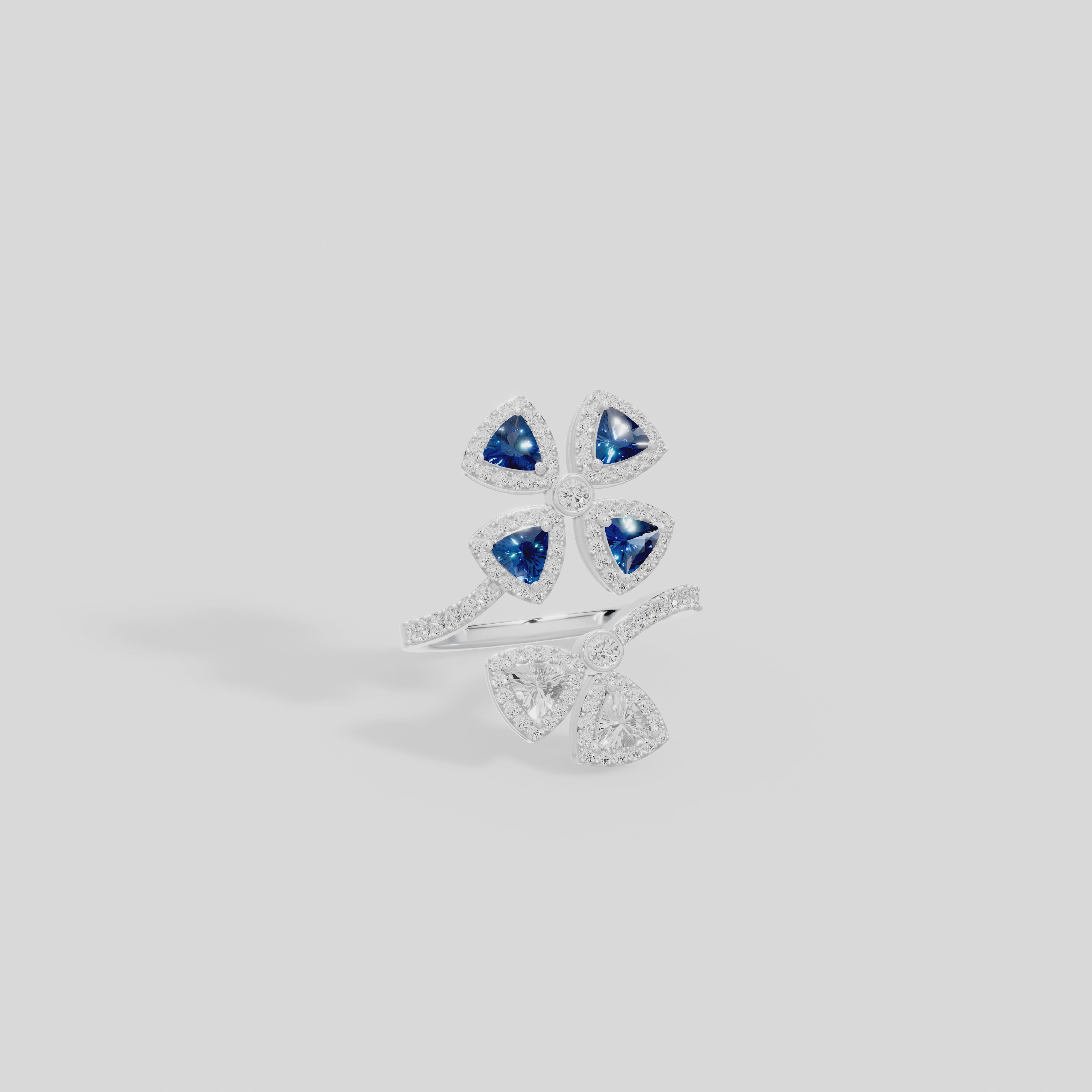 Twilight Flora - Lab Diamond Ring