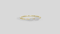 Dual Orbit -Lab Diamond Ring