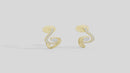 Swirl - Lab Diamond Earrings