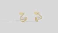 Swirl - Lab Diamond Earrings