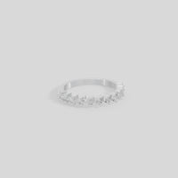 Pear Parade Half Eternity Band - Lab Diamond Ring