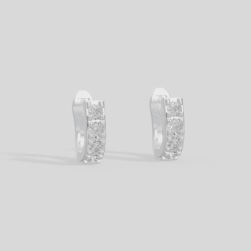 Siena Hoop Lab Diamond Earrings