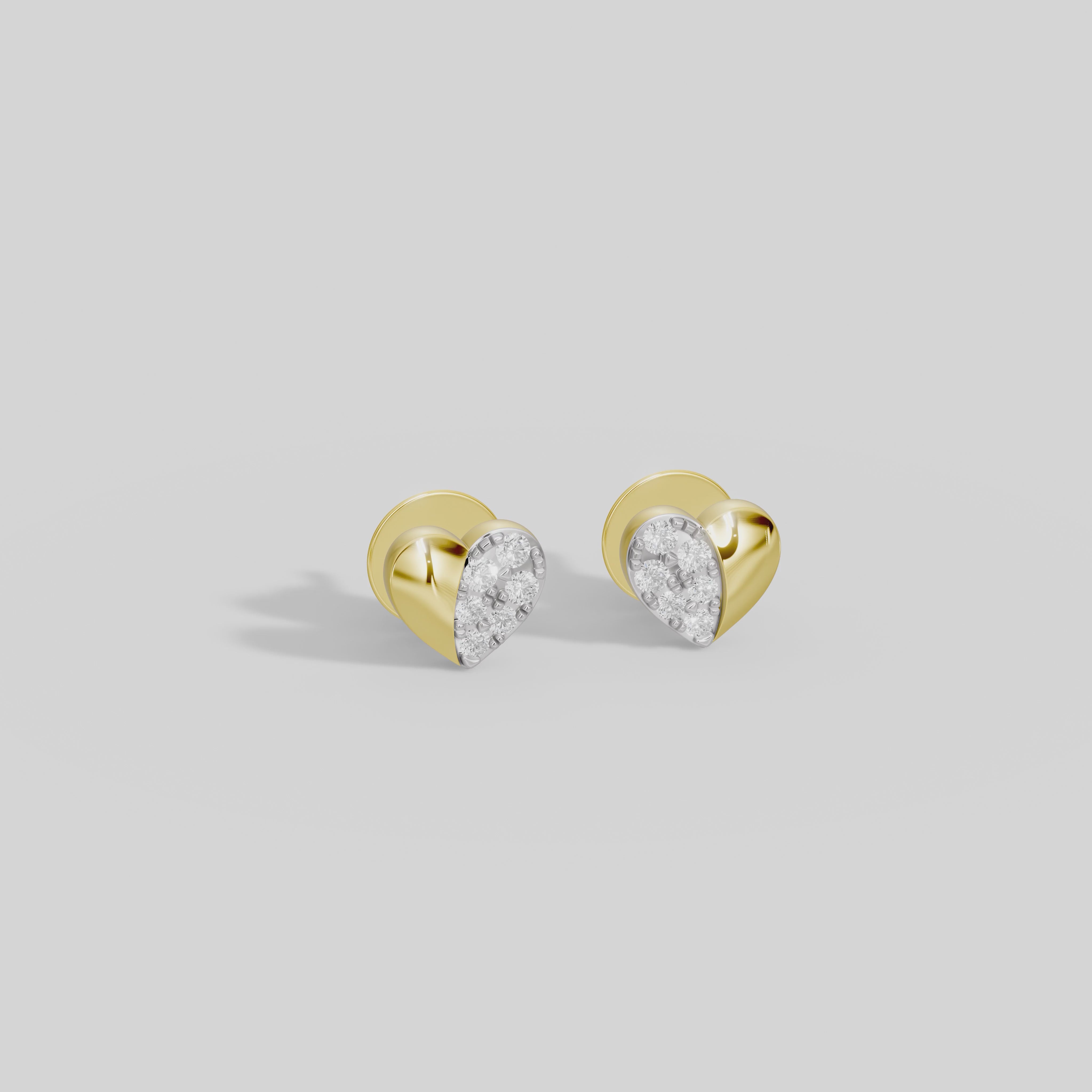 Amour Gold Studs