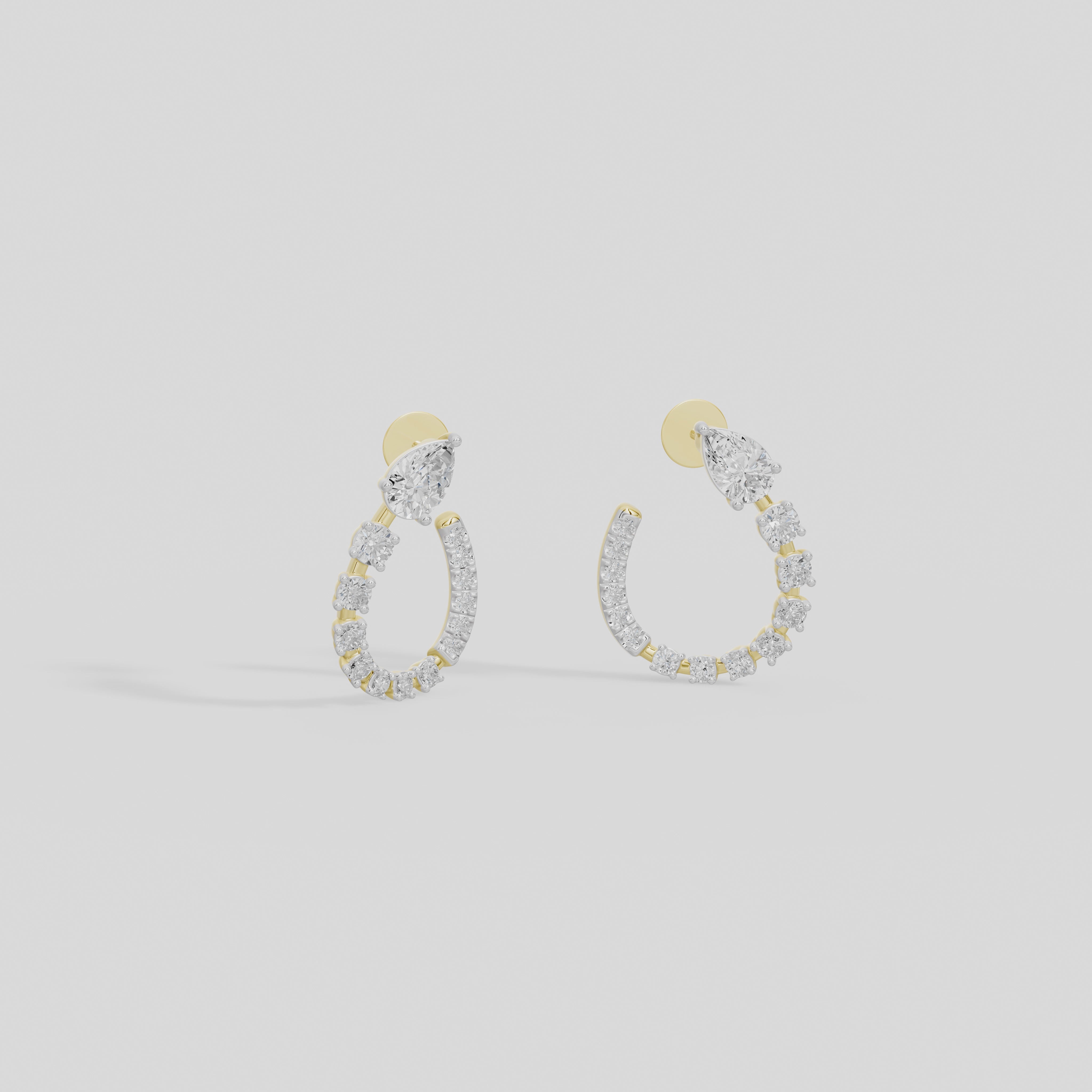 Dahlia Lab Diamond Earrings