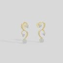 The Calligraphy Vine - Lab Diamond Earrings