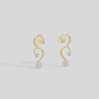 The Calligraphy Vine - Lab Diamond Earrings