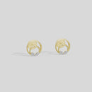Halo Bend - Lab Diamond Earrings