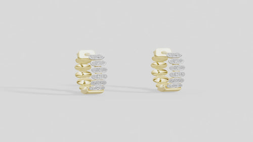 Align Vermeil -Lab Diamond Earrings