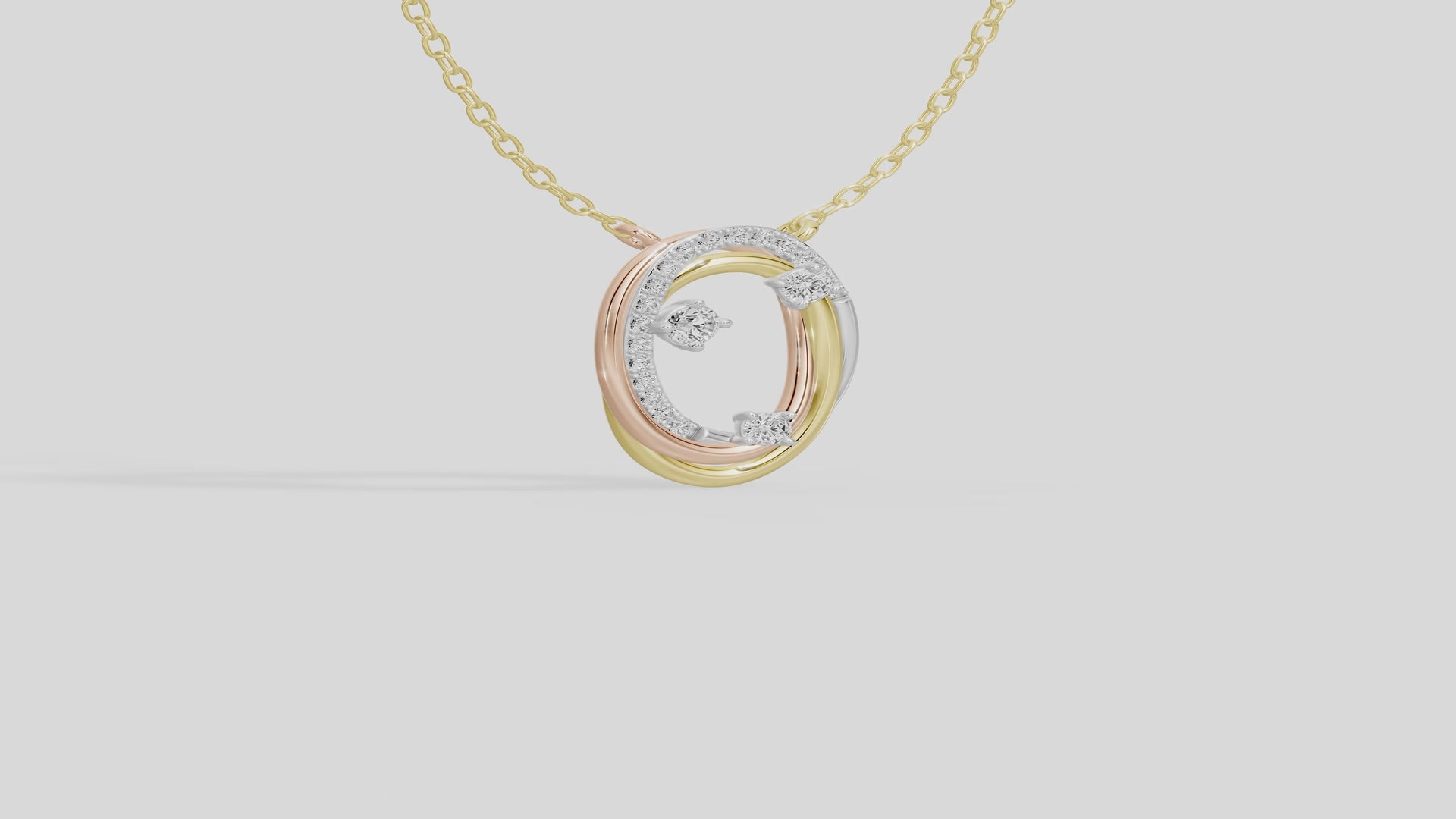 Trio Ovalé- Lab Diamond Pendant