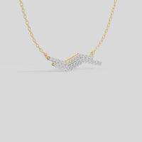 Whisper Curve - Lab Diamond Necklace
