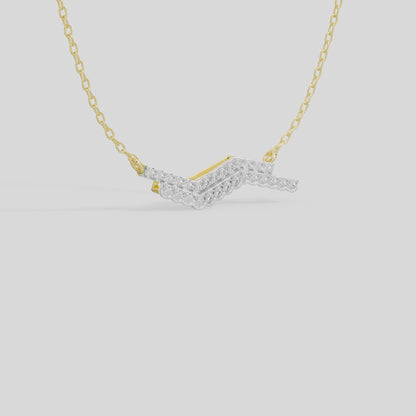 Whisper Curve - Lab Diamond Necklace