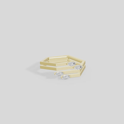 Keystone Sleek Lab Diamond Ring