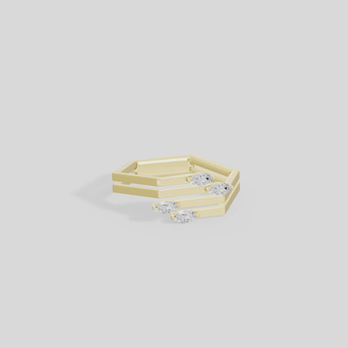 Keystone Sleek Lab Diamond Ring