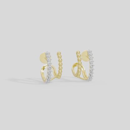 Ariya Geometric Lab Diamond Earrings