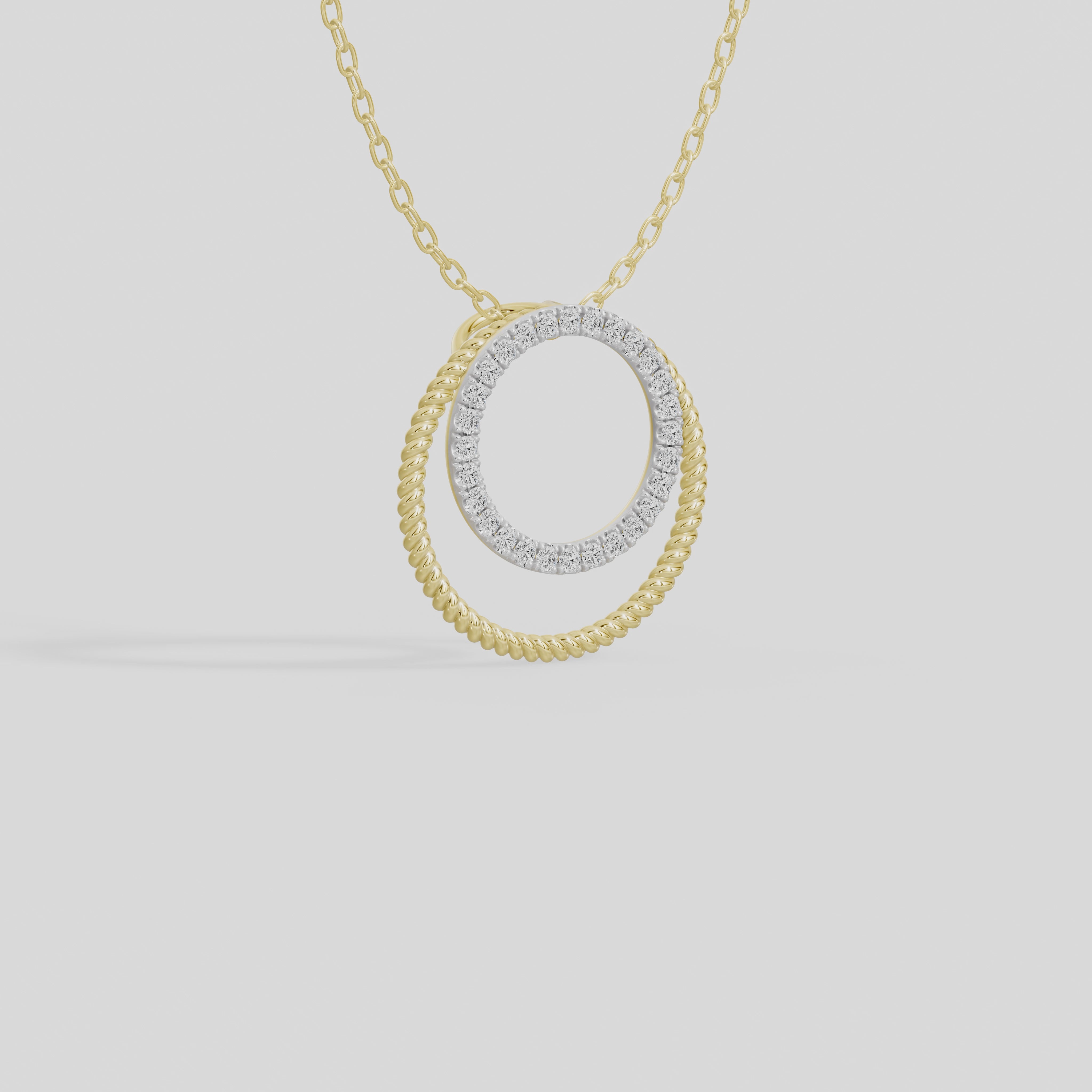 Aureole- Lab Diamond Pendant