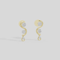 Vine Cascade - Lab Diamond Earring