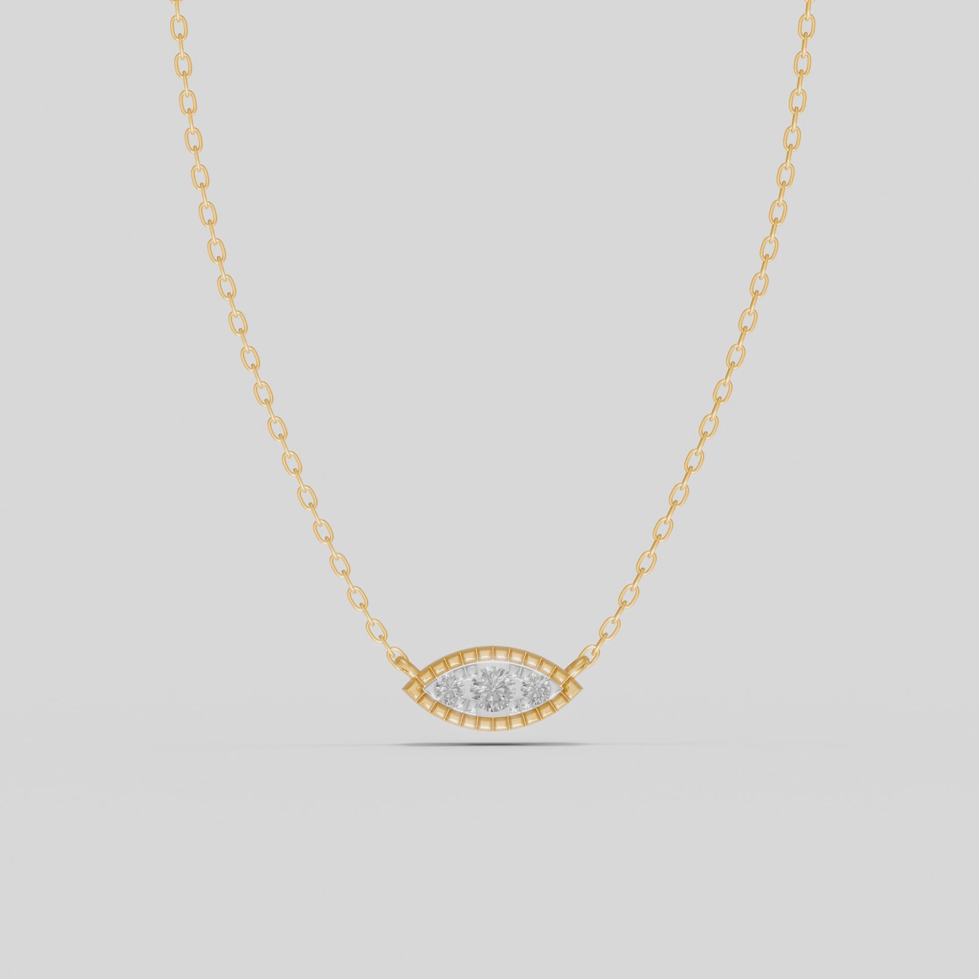 Lattice Marquise Pendant