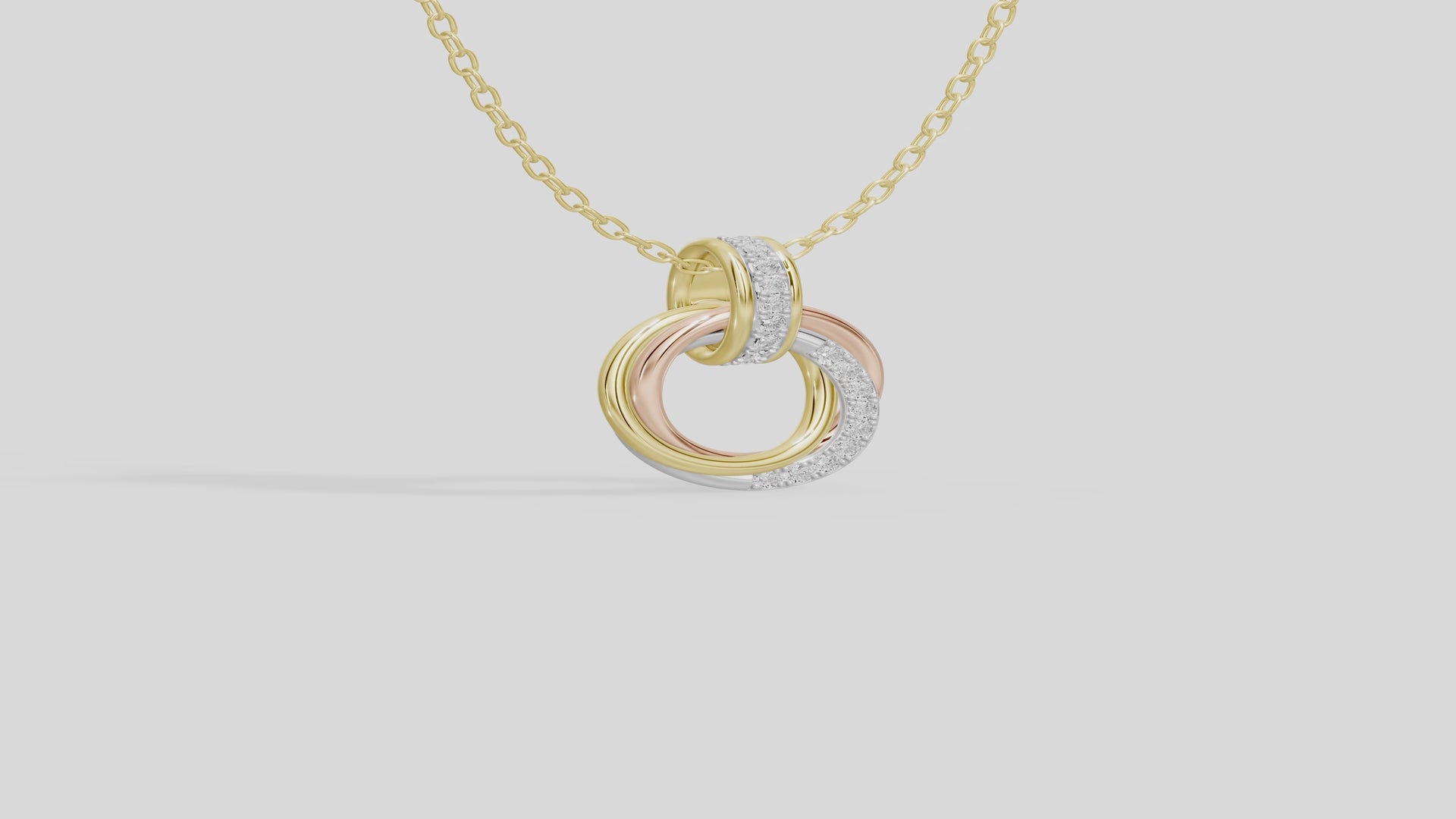 Trio Ronde- Lab Diamond Pendant