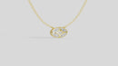 Shield Gold -Lab Diamond Pendant
