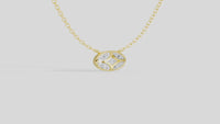 Shield Gold -Lab Diamond Pendant