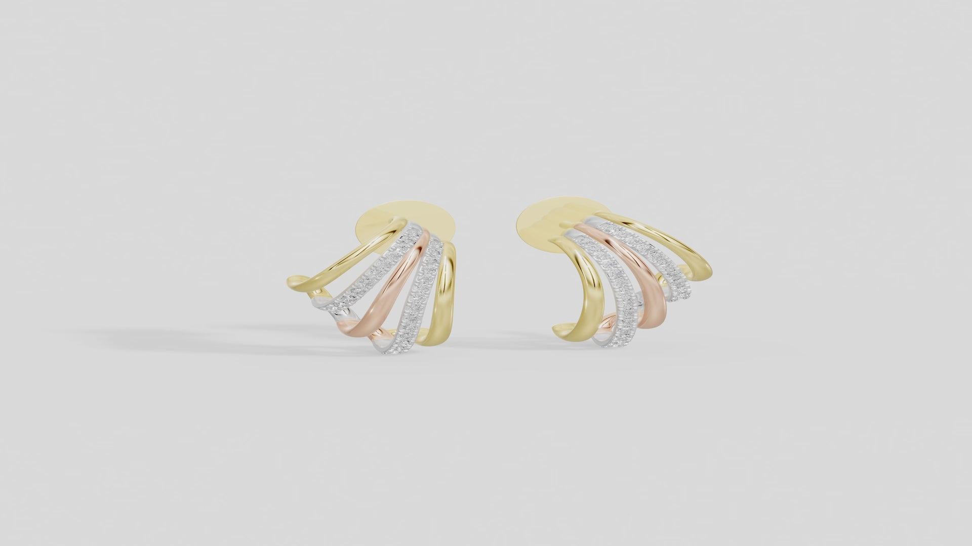 Layered Trio Earrings