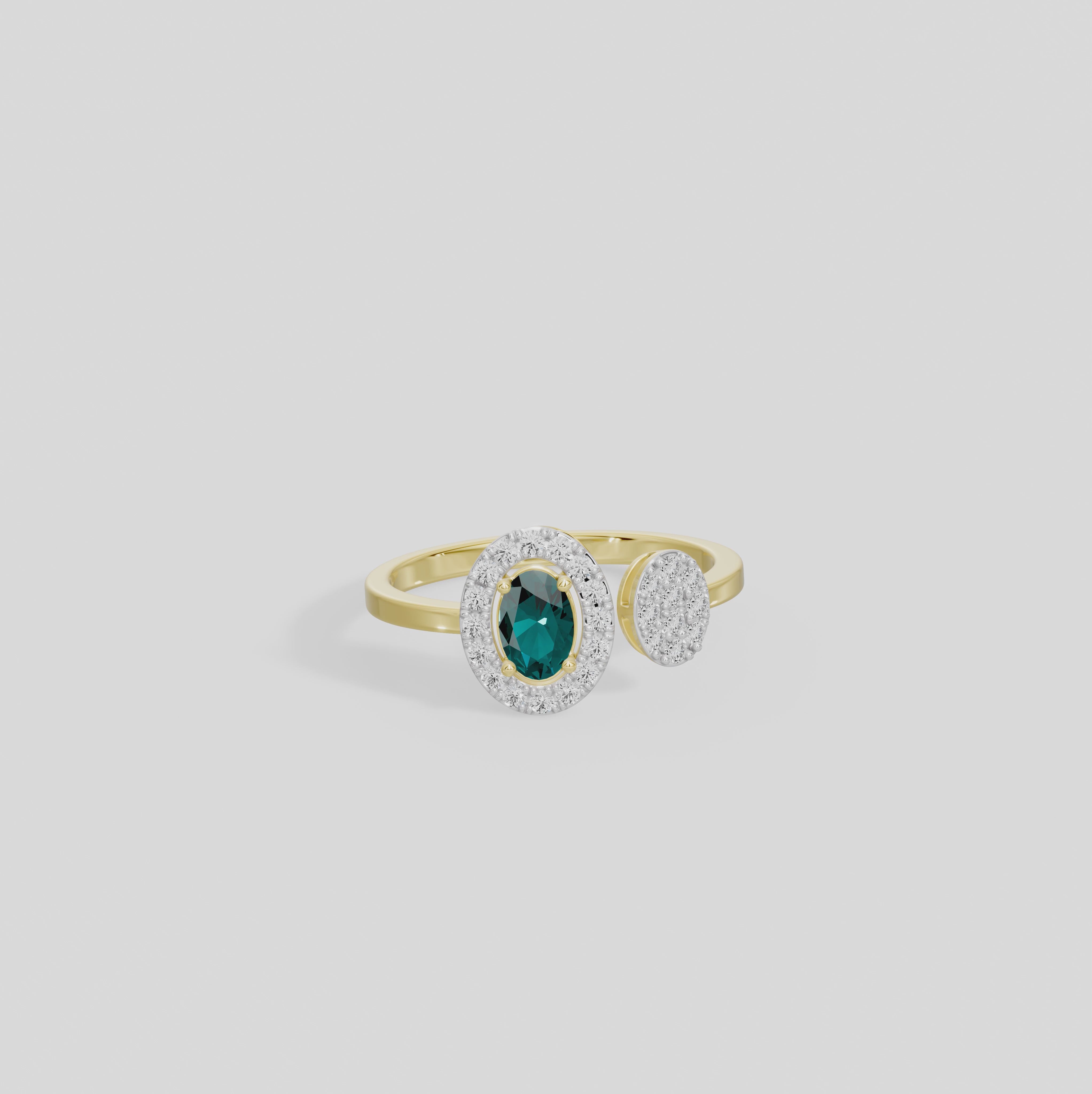 Emerald Sync - Lab Diamond Ring