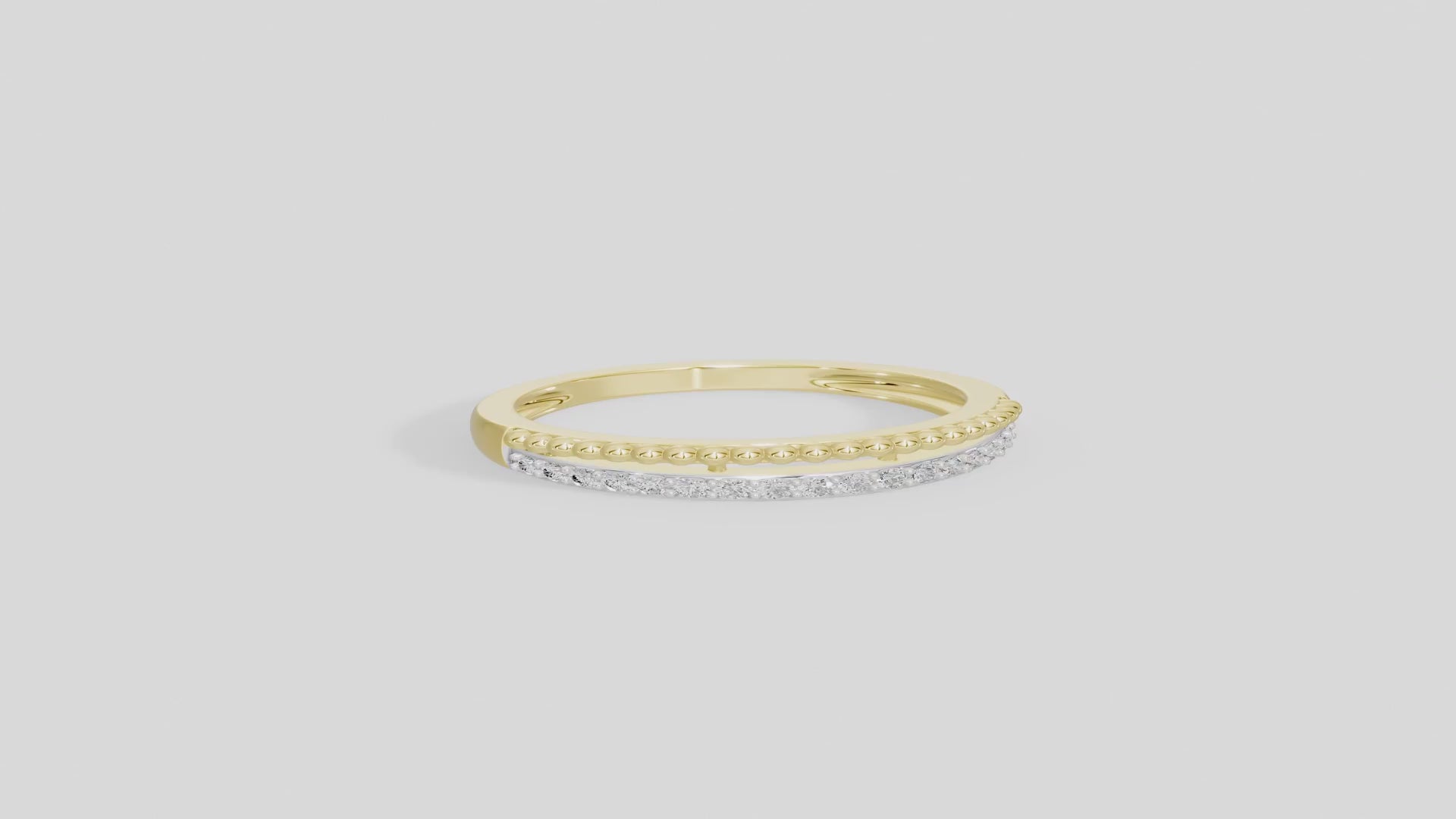 Threadline Band - Lab Diamond Ring