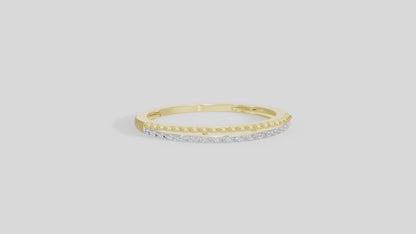 Threadline Band - Lab Diamond Ring