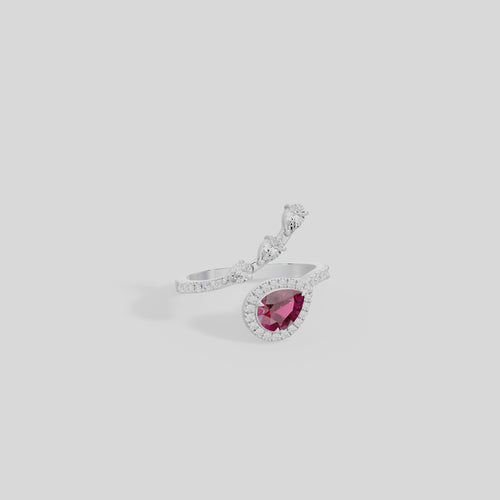 Plum Lab Diamond Ring