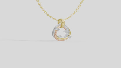 Trio Poire- Lab Diamond Pendant