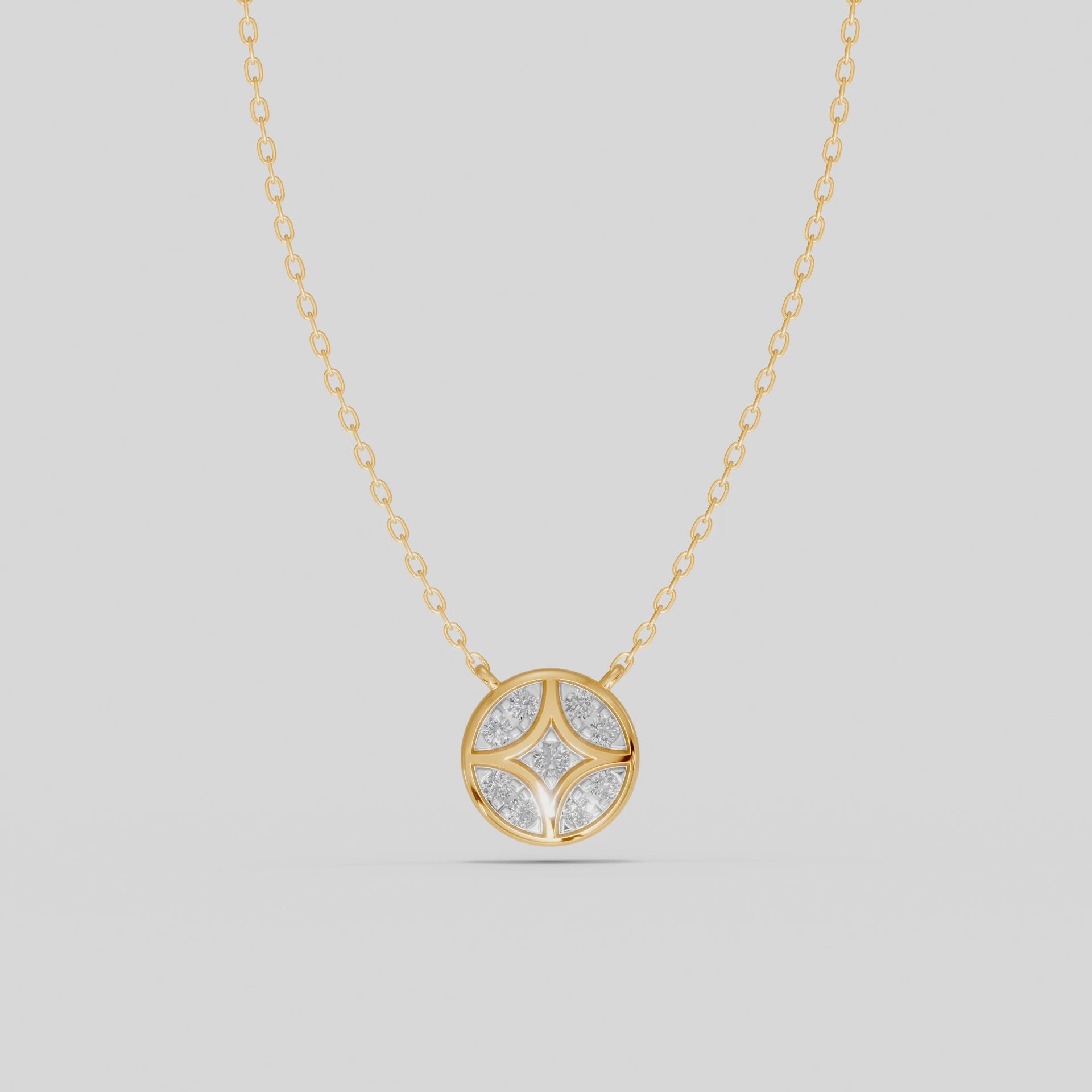 Shield Gold Pendant