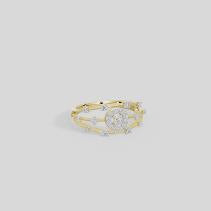 Circuit Halo - Lab Diamond Ring
