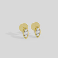 Lattice Marquise Studs