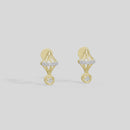 Geo Charm - Lab Diamond Earrings