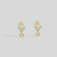 Geo Charm - Lab Diamond Earrings