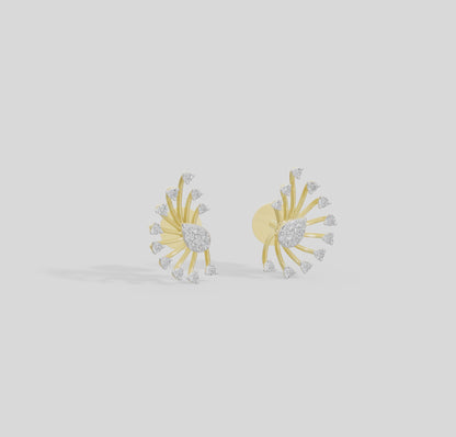 Freebird Lab Diamond Earrings