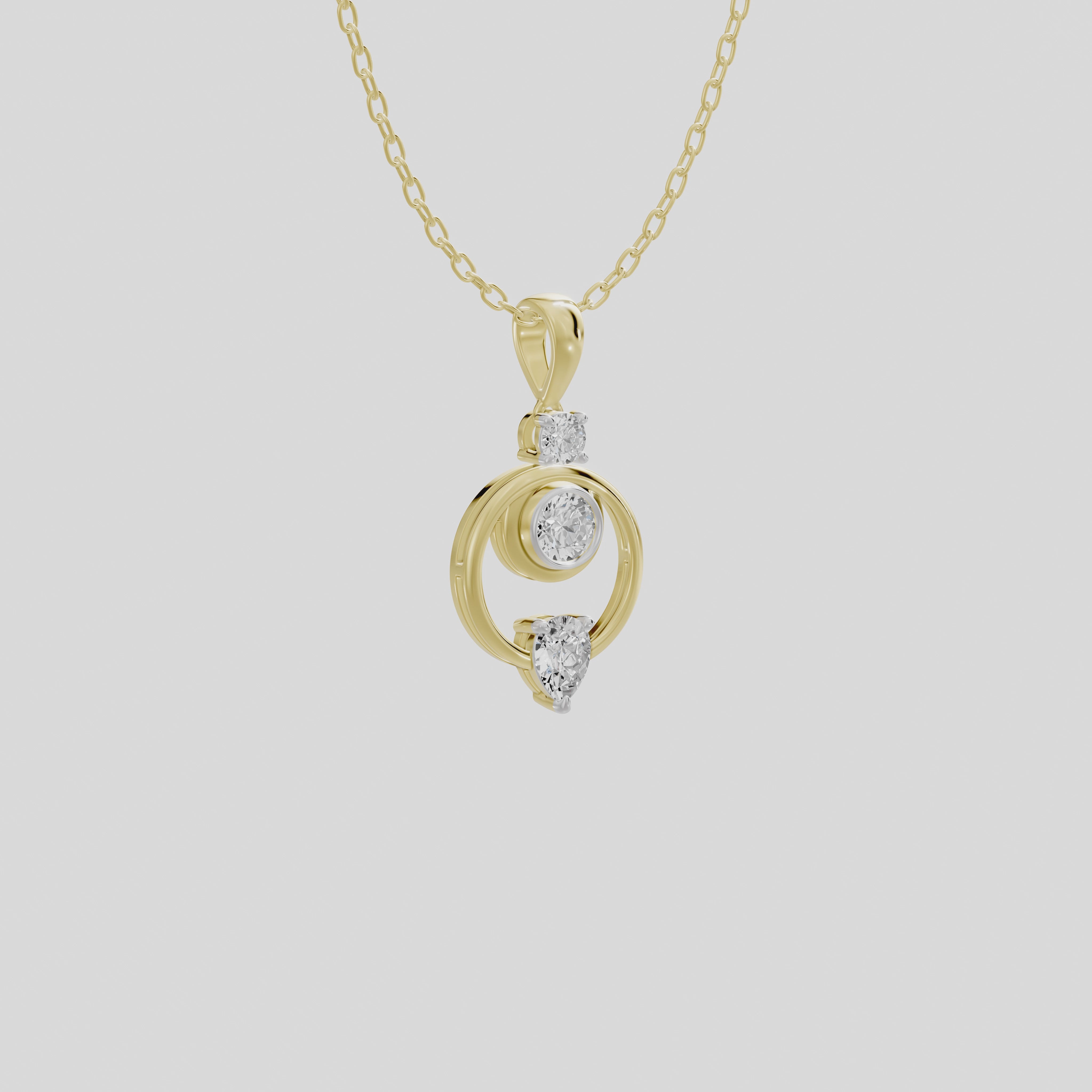 Lune Lab Diamond Pendant