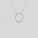 Orbit Circle- Lab Diamond Pendant