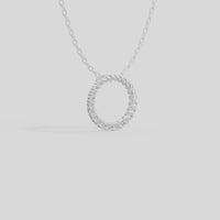 Orbit Circle- Lab Diamond Pendant