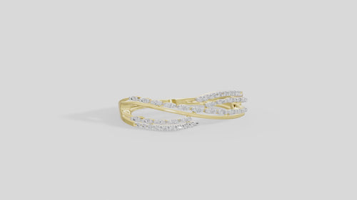 Ripple Layer - Lab Diamond Ring