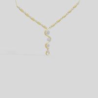 Vine Cascade - Lab Diamond Necklace