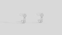 Lattice Marquise - Lab Diamond Earrings