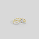 Cove Curved Lab Diamond Ring