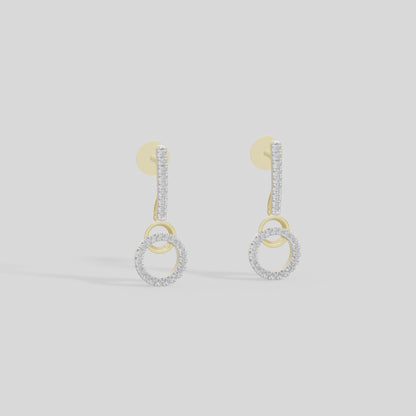 Etta Layered Lab Diamond Earrings
